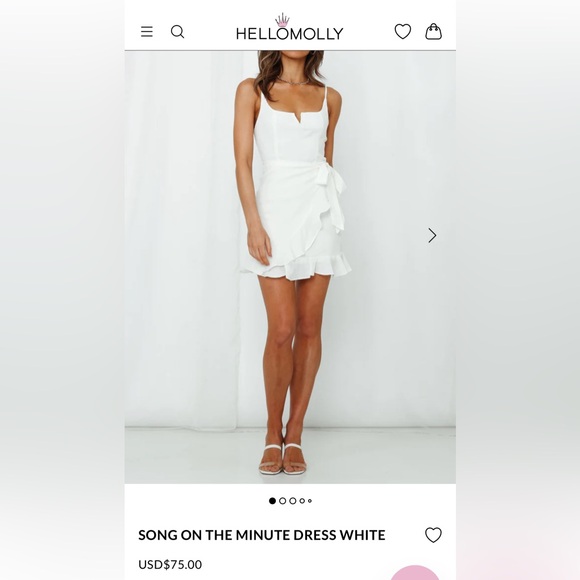 Hello Molly Song on the Minute Dress White (mini dress) - Picture 2 of 8